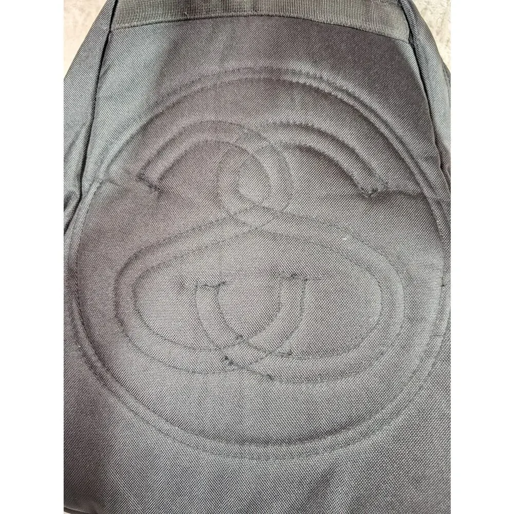 90s Y2K Vintage Stussy Black Backpack Clam Shell Skatewear Skate Unique - Picture 6 of 12